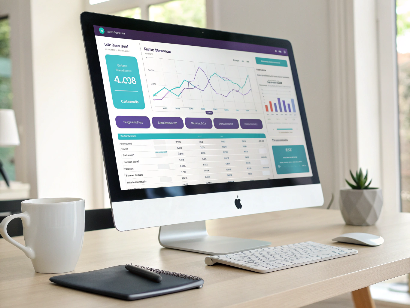 Financial analysis dashboard showing bank comparisons